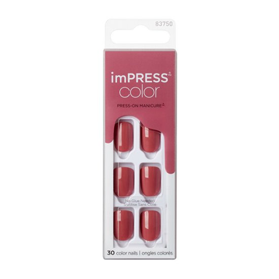 KISS Samolepilni nohti imPRESS Color Platonic Pink 30 kosov