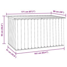 Vidaxl Vrtna škatla za shranjevanje antracitna 171x99x93 cm