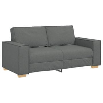 Vidaxl Dvosed Temno siv 180x78x84 cm blago