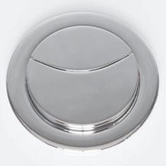 Vidaxl WC školjka s splakovalnikom bela