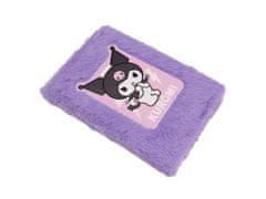 HELLO KITTY Hello Kitty KUROMI Vijolični šolski zvezek, beležnica za dekleta, plišasti linijski zvezek A5 