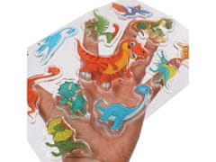 sarcia.eu DINOZAVRI gel nalepke KOMPLET, 3D nalepke za otroke Dino, 12 NALEPKE 