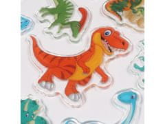 sarcia.eu DINOZAVRI gel nalepke KOMPLET, 3D nalepke za otroke Dino, 12 NALEPKE 