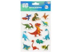 sarcia.eu DINOZAVRI gel nalepke KOMPLET, 3D nalepke za otroke Dino, 12 NALEPKE 