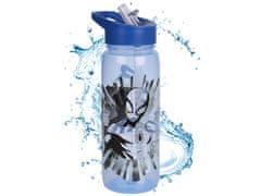 MARVEL COMICS MARVEL Spider-Man STEKLENICA ZA VODO z ustnikom in ročajem, prozorna STEKLENICA S SLAMICO 600 ml 
