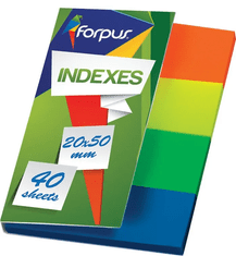 Forpus Samolepilni pvc Indeks lističi 4/1