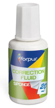 Forpus Korekturna tekočina z gobico, 20 ml
