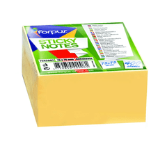 Forpus Blok kocka 75 x 75 mm, rumena