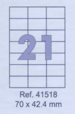 Forpus Etikete Forpus 70 x 42,4 mm