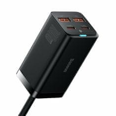 BASEUS GaN3 Pro hišni polnilec, 2xUSB, 2xUSB-C 100W, črn (CCGP000101)