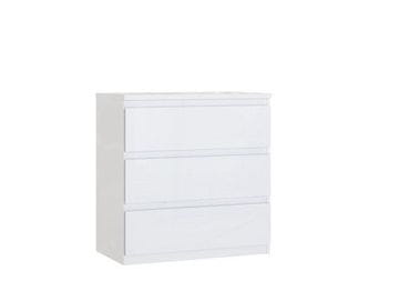 ToPohištvo Predalnik LAYTONS 77,3cm v beli sijaj barvi