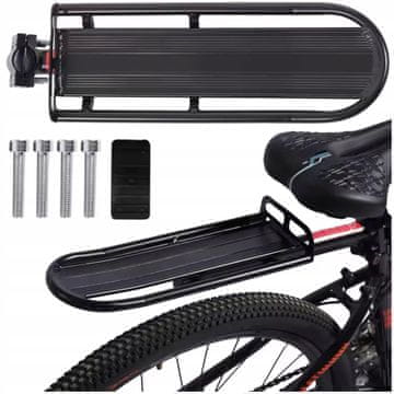 Korbi Kolesarski nosilec zadnji, aluminijasti, močan, univerzalen, 10 kg