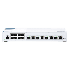 Qnap 12 port stikalo 4x 10Gb, 8x 1Gb