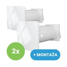 VentEurope CUPER 125 PACK MONTAŽA, Lokalni rekuperator z daljincem in filtrom G3 za toplotno učinkovitost
