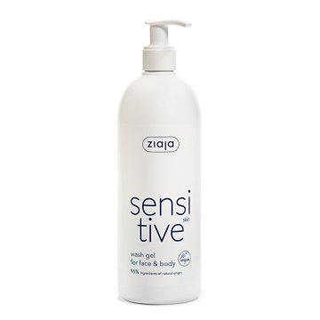 Ziaja Kremni gel za umivanje obraza in telesa Sensitive 400 ml