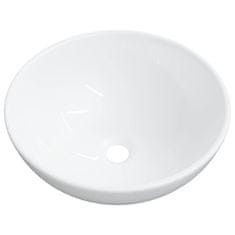 Vidaxl Umivalnik bel 28x28x10 cm keramični