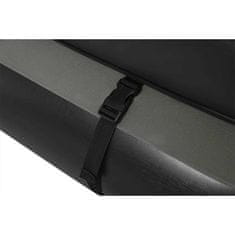 Vidaxl Napihljiva postelja 3 v 1 črna in siva 188x99x25 cm