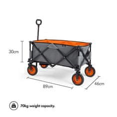 VonHaus Zložljiv voziček za kampiranje do 70kg