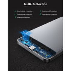 Ugreen 2.5 SATA ohišje za disk srebrn - box