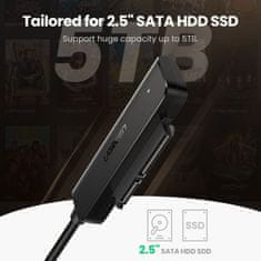 Ugreen Adapter HDD SSD 2.5 SATA III 3.0 - USB 3.2 Gen 1 (USB 5 Gbps)