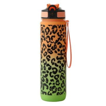 LIVEFY steklenica za vodo Panter 1l, oranžna / zelena