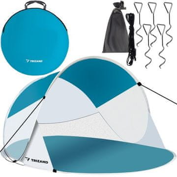 Trizand Pop-up zložljiv šotor 190x120x90cm - turkizno/bel