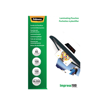 Fellowes žepki za plastificiranje A5, 100 mic, 100 kosov