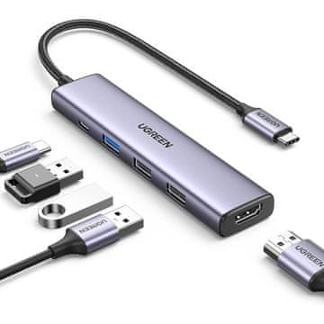 Ugreen 5v1 USB-C 4K HDMI, 100W, 4K@30Hz HDMI