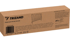Trizand nogometni gol z žogo, tlačilko in sidri, 120 x 40 x 80 cm