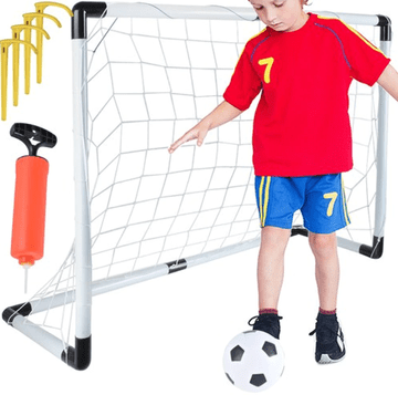 Trizand nogometni gol z žogo, tlačilko in sidri, 120 x 40 x 80 cm