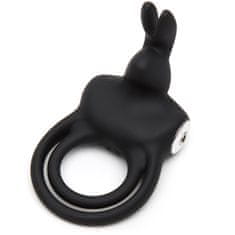 Happy Rabbit Obroček za penis Happy Rabbit Love Ring, črn