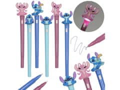 Disney DISNEY Stitch SVETLEČE gelsko pero, modro črnilo, šola, pero s figuro 