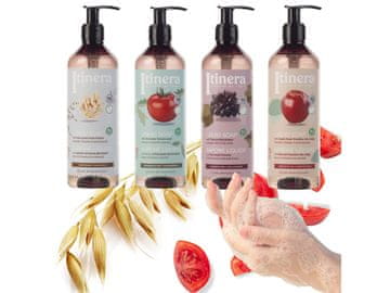 sarcia.eu ITINERA negovalno NARAVNO milo za roke Italian VEGAN 4 kosi. 370ml KOMPLET