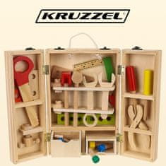 Kruzzel Set lesenih igrač s kovčkom - Orodje