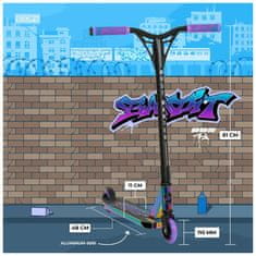 Freestyle skuter Story Bandit DOS Stunt, neon, H-012-NE