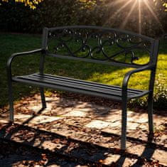 Aga Kovinska vrtna klop MR2044 127x60x89 cm