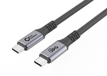 MicroConnect Premium kabel USB C-C 3.2 Gen2x2, 4m 100W, 20Gbps, 4K60Hz