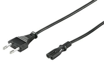 MicroConnect Napajalni kabel C7, 1,5m črn