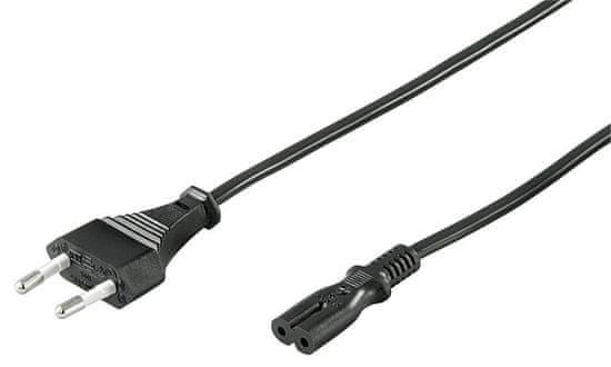 MicroConnect Napajalni kabel C7, 1,5m črn