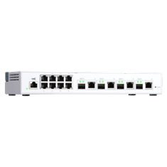 Qnap 12 port stikalo 4x 10Gb, 8x 1Gb