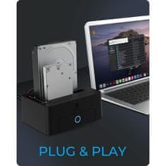 IcyBox IB-1232CL-U3 docking & clone postaja za 2,5 in 3