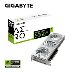 Gigabyte Grafična kartica GeForce RTX 5060 Ti AERO OC 16G, 16GB GDDR7, PCI-E 5.0