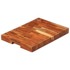 Vidaxl Deska za rezanje 42x30x4 cm trden akacijev les