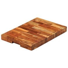 Vidaxl Deska za rezanje 42x30x4 cm trden akacijev les