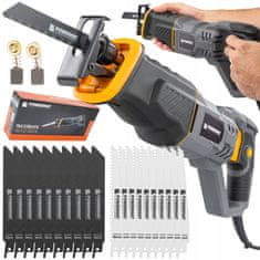 Powermat 1800W sabljasta žaga lisičji rep + 20 nadomestnih listov