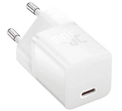 BASEUS Mini GaN5 hišni polnilec, 30W, bel (CCGN070502)