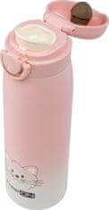 Freeon termo steklenička, 480 ml, muca pink (380692)