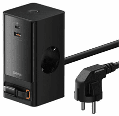 BASEUS PowerCombo hišni polnilec, 65W, črn (PSLR000301)