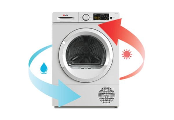 VOX Electronics THP 820 E kondenzacijski sušilni stroj, 8 kg