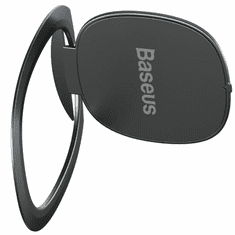 BASEUS Ultrathin samolepilno držalo in stojalo, črno (SUYB-0A)